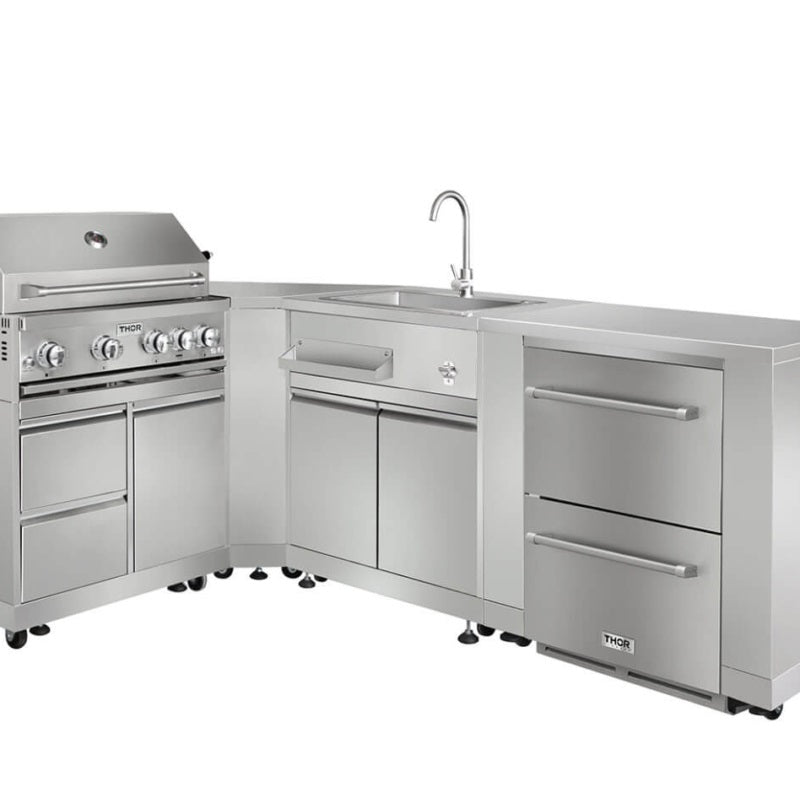 36" Outdoor Refrigerator Cabinet in Stainless Steel MK02SS304 - RenoShop