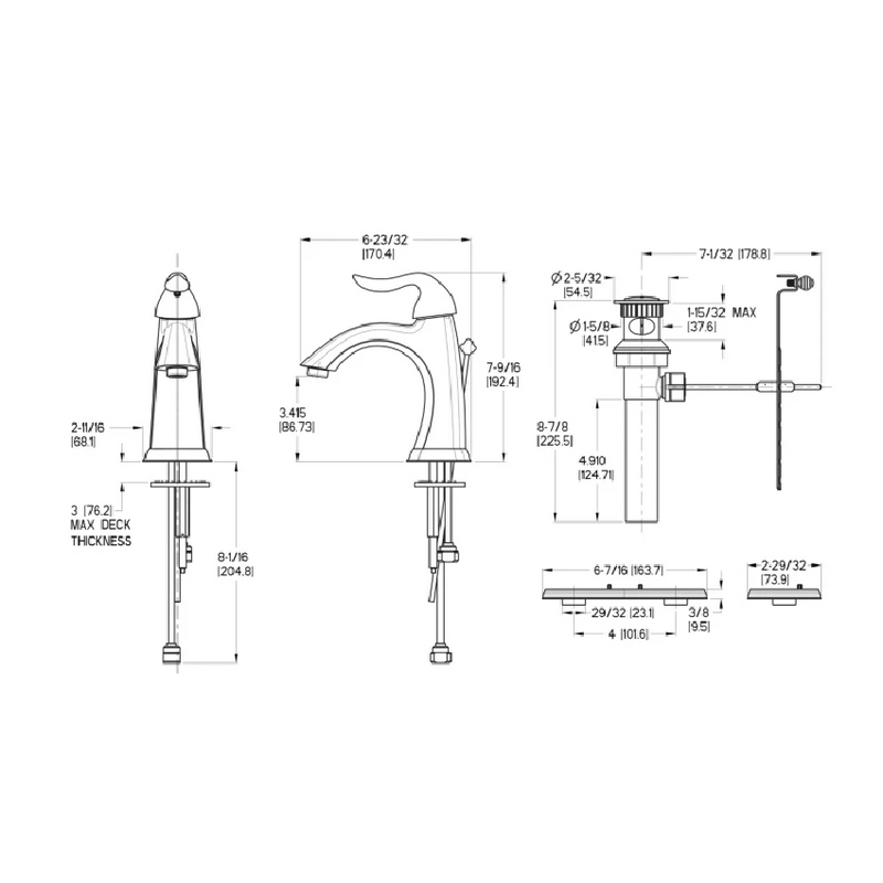 Pfister Santiago LF-042-ST0C Polished Chrome Bathroom Faucet - RenoShop