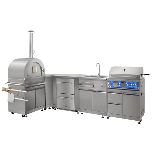 THOR 7-Pc Pro Style  Stainless Steel Modular Outdoor Kitchen Suite 7Pc-2 - RenoShop