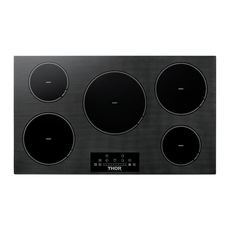 36 Inch Induction Cooktop in Black with 5 Elements TIH36 - RenoShop